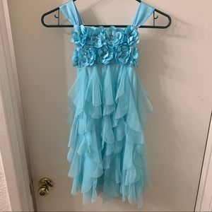 Layered Tull dress with floral bodice